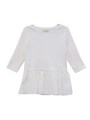 peplum lib T-shirt/white