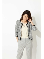 〈ウォッシャブル〉ツイードライクブルゾン/ツイードライク1(011)