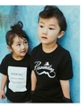 【150cmまで】ジェントルマンTシャツ/ブラック(019)