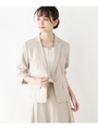 【VERY4月号掲載】【洗える・34(SS)、42（LL）WEB限定サイズ】テーラードジャケット/ライトグレー(011)