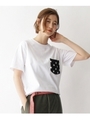 【WEB限定】ボーダー スター 異素材ポケットTシャツ/ホワイト(005)