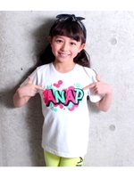 【ANAP KIDS】グラフィティプリントTシャツ/ホワイト(001)