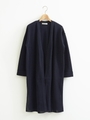 サイドスリットミラノリブロングカーデ/ネイビー