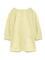 ツイルタックブラウス/YEL