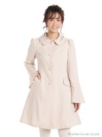 ベルスリーブコート/ベージュ