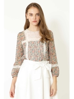 リバティーフラワーブラウス◆/CREAM(030)