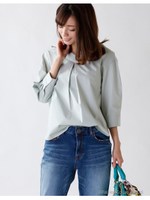 立ち衿ブラウス/ラベンダー