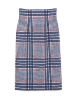《BLANCHIC》チェックタイトスカート/ネイビー(120)