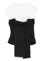 レイヤードコンビTシャツ/BLK