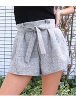 【ANAP】フェイクツイードショートパンツ/ホワイト/ブラック(058)