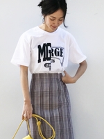 〓merge MGE TEE / マージ / プリントT/WHITE