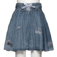 レースアップフレアスカパン