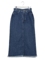 PLAIN LONG DENIM SK/INDIGO