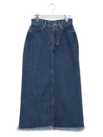 PLAIN LONG DENIM SK/INDIGO