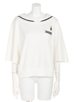 アイアムハッピーセーラーポンチョ/ホワイト