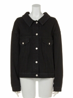 バックレースアップブルゾン/black