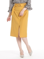 ペンシルスカート/マスタード