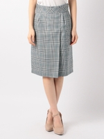 ラップ風タイトスカート/緑系