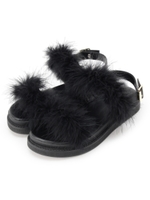 フェザーサンダル/ブラック(019)