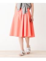 鮮やかカラー ミディスカート/ラズベリーピンク(073)