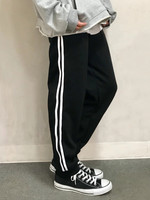 DING/サイドラインリブパンツ