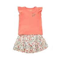 インファント ブルームエンブロイダリーティーアンドスカートセット