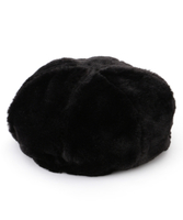 フェイクファーベレー帽