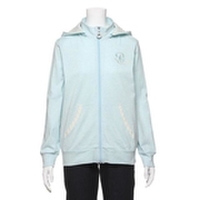 【30%OFF】透けギンガム使いジップアップパーカー