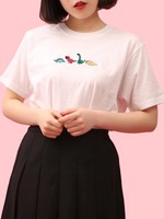 WC/ダイナソー刺繍Tシャツ