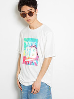 WEGO/タイダイナンバリングプリントTシャツ