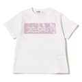 ラインストーンボックスロゴTシャツ