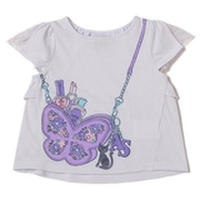 蝶バッグプリントTシャツ