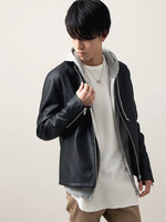 WEGO/シングルライダースジャケット