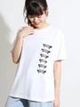 WEGO/VENUSリピートプリントロゴTシャツ