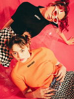 WC/ロゴ刺繍リブTシャツ