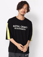 WEGO/スリーブスタープリントロゴTシャツ