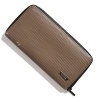 バーバリーブラックレーベル ジップ長財布 37815 ブラウン系  多収納で実用性抜群