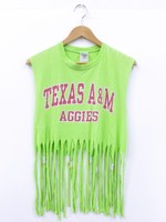 リメイクフリンジTシャツ リメイク     /サイズ表記 S