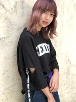 WEGO/カッティングロゴテーププルオーバー