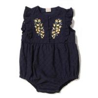 【17%OFF】レモン刺しゅう入りロンパース
