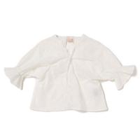 【21%OFF】スカラップトリムレースブラウス