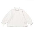 【26%OFF】シャーリングスタンドカラーカットソーブラウス