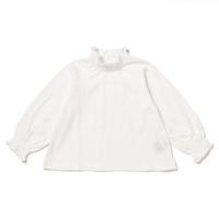 【26%OFF】シャーリングスタンドカラーカットソーブラウス