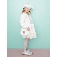 【50%OFF】すずらん刺しゅう透かしチェックブルゾン