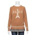 【50%OFF】エッフェル塔PARISロゴ入りニット