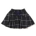 【50%OFF】リボンつきチェック柄プリーツキュロット