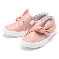 【50%OFF】リボンつきフェイクレザースリッポン