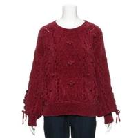 【50%OFF】リボンケーブルニット