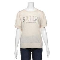 【50%OFF】ロゴデザインニットプルオーバー