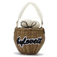 【50%OFF】ロゴモチーフつきカゴバッグ